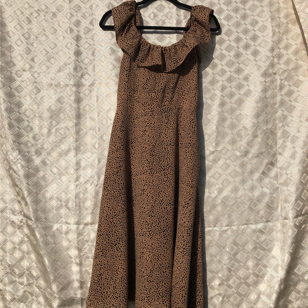 ***SOLD***Brown fitted dress